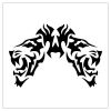 tribal heads tattoos